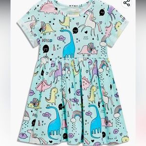 NWT dino and unicorn dress